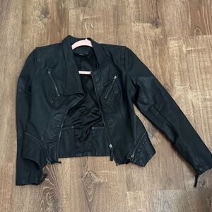Blank NYC Women's Sleek Black Faux Leather Jacket